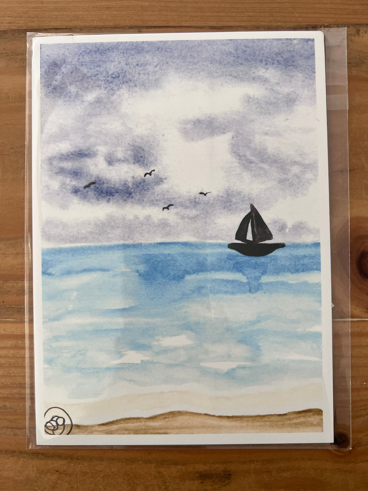 Sail Boat Water Color (5"x7") by Sara Gaver W