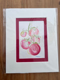 Summer Tomatoes by Megan Keylon (8"x10" Matted drawing)