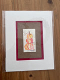 Pumpkin Stack by Megan Keylon (8"x10" Matted drawing)
