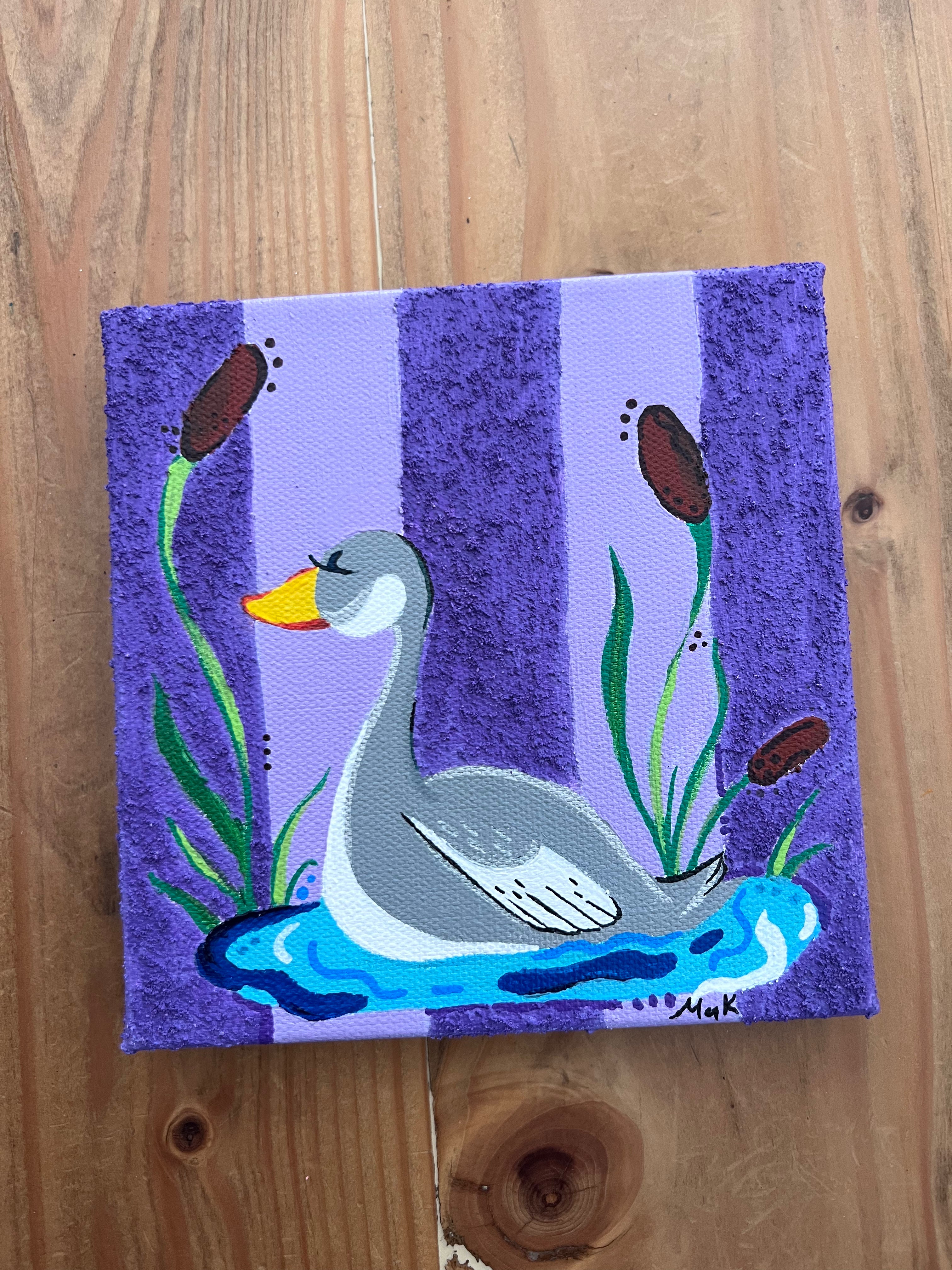 Madam Goose by Megan Keylon (6"x6" Canvas)