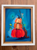 Sweeping Through Fall by Megan Keylon (9.5"x11.5" Framed)