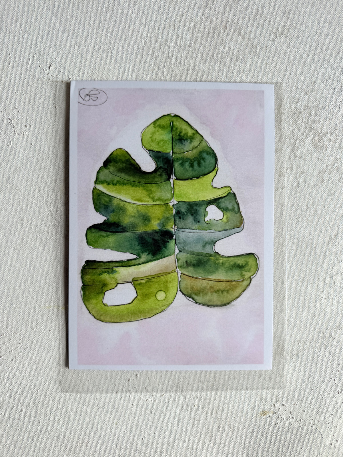 Tropical Leaf(5"x7") by Sara Gaver W