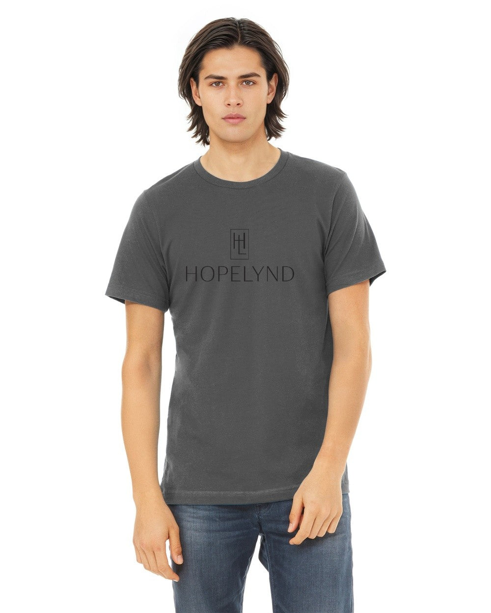 Asphalt Hopelynd Logo Tee with black logo