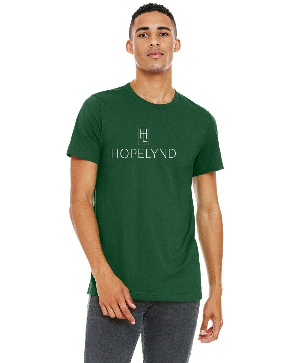 Evergreen Hopelynd Logo Tee with white logo