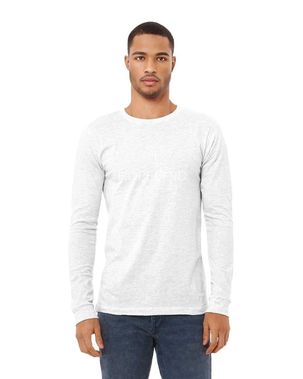 Ash Hopelynd Logo Long Sleeve Tee with white logo