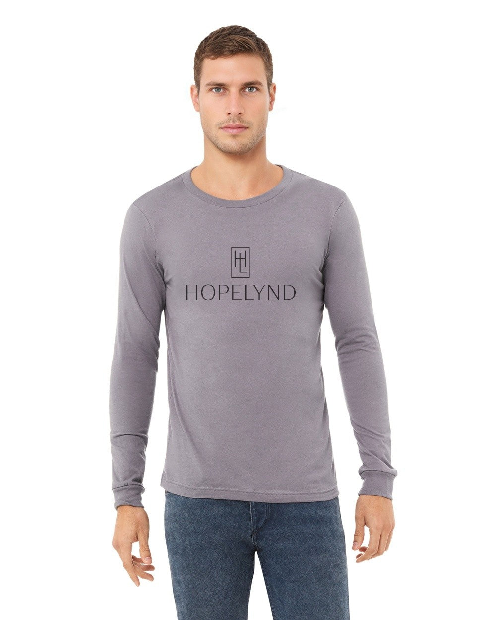 Storm Hopelynd Logo Long Sleeve Tee with black logo