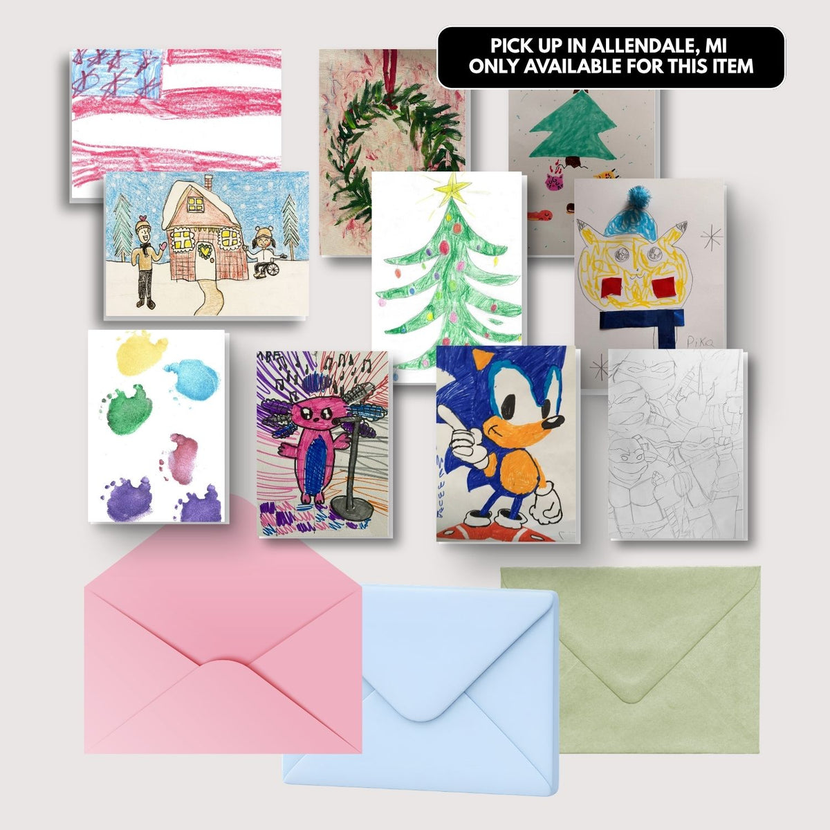 Kids' Art Greeting Cards- Pick up only